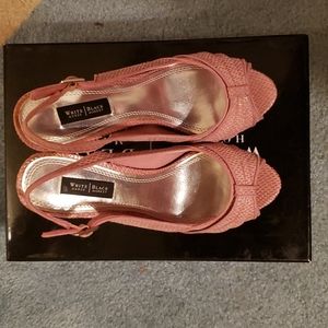 NIB WHBM Khloe Pink High Heel Sandals Size 6.5